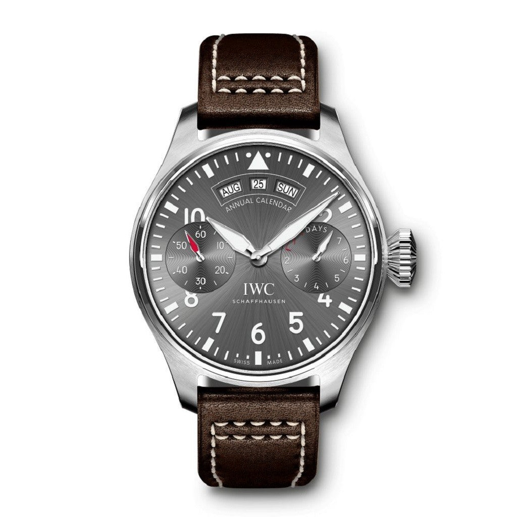 IWC Pilot Automatic Stainless Steel Silver Dial Mens Watch IW502702