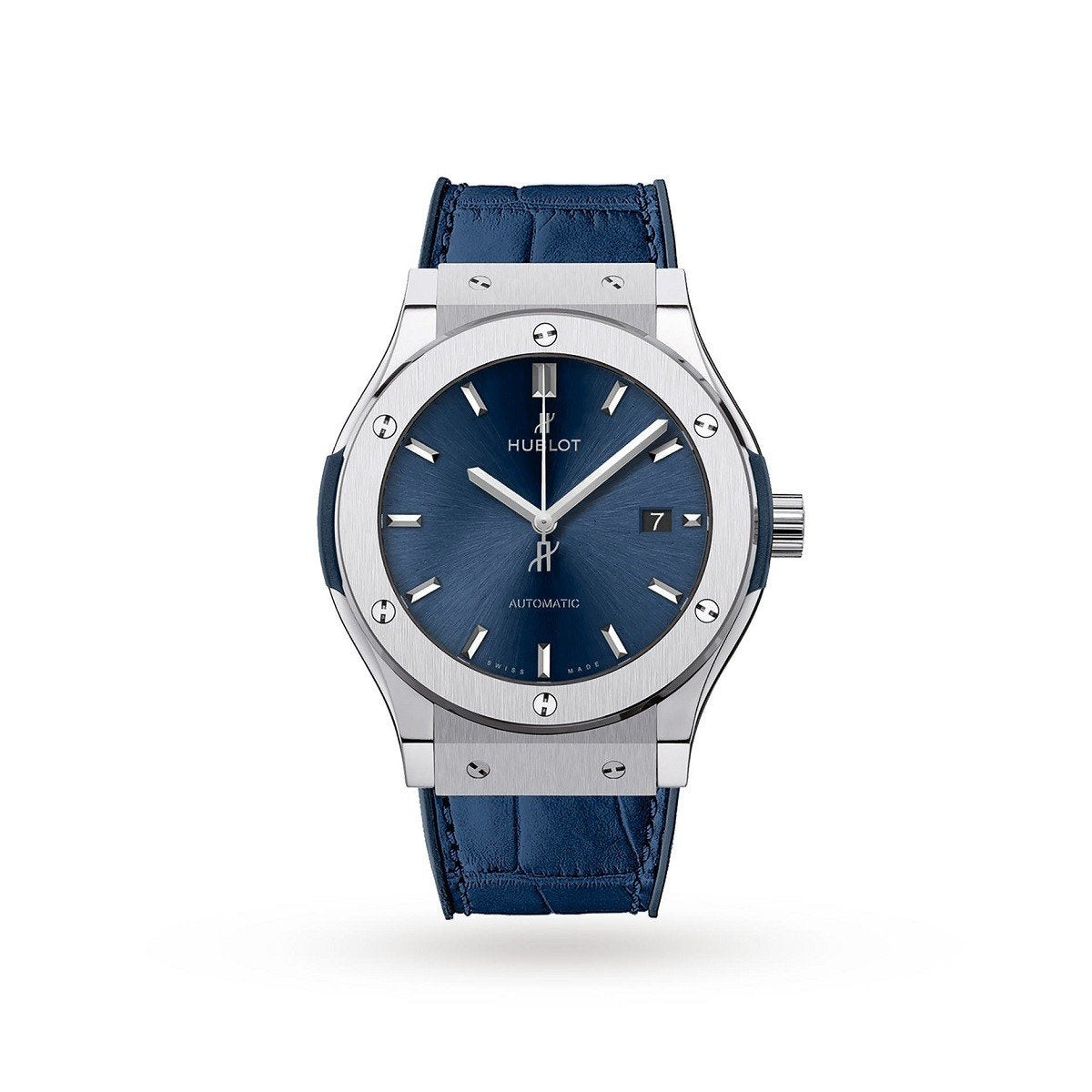 HUBLOT Classic Fusion Automatic Titanium Blue Mens Watch - 542.NX.7170.LR
