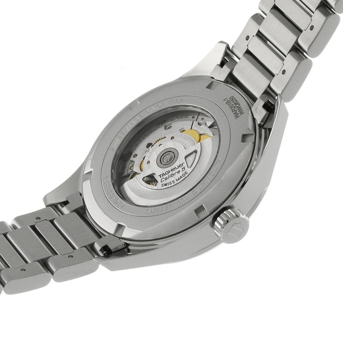 Tag Heuer Carrera Calibre 5 Day-Date Automatic Grey Dial Steel Men's Watch - WAR201B.BA0723