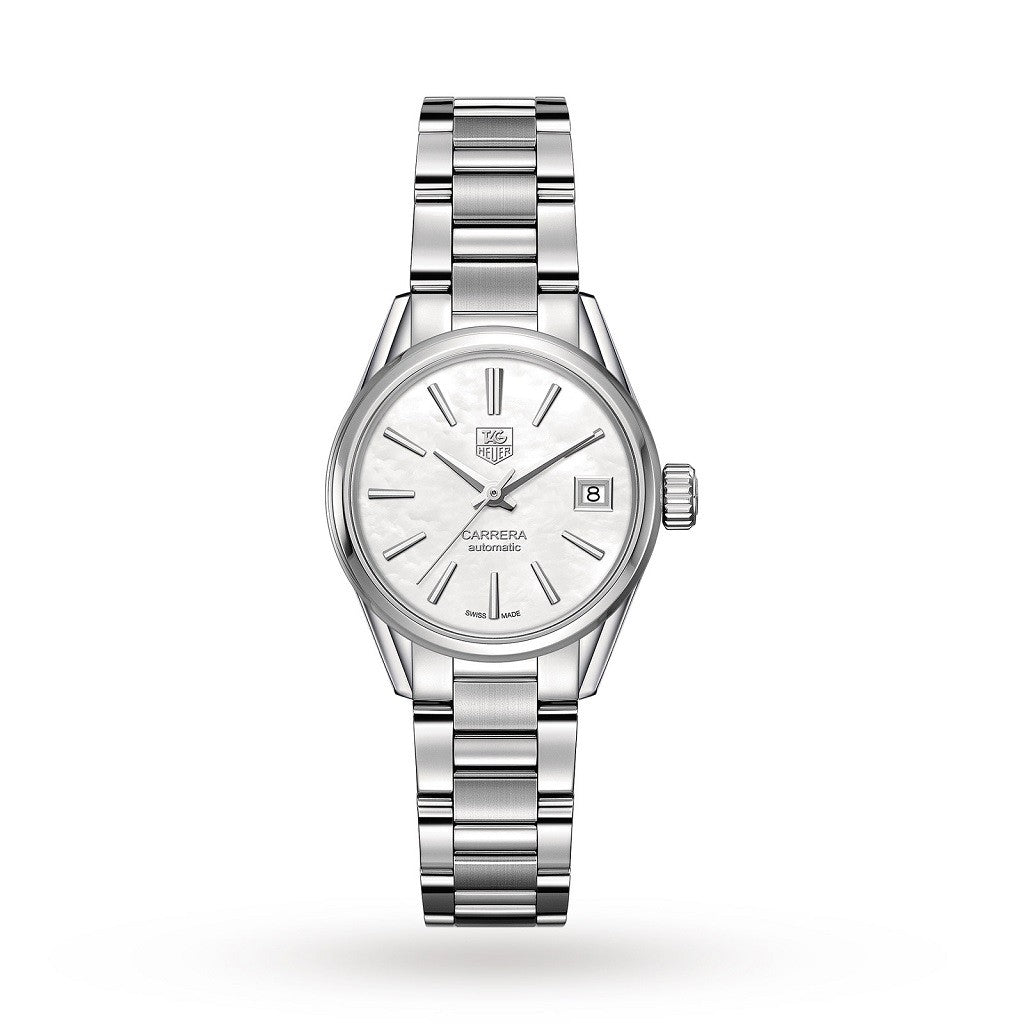 TAG HEUER Carrera Mother-Of-Pearl Automatic Ladies Watch WAR2411.BA0776