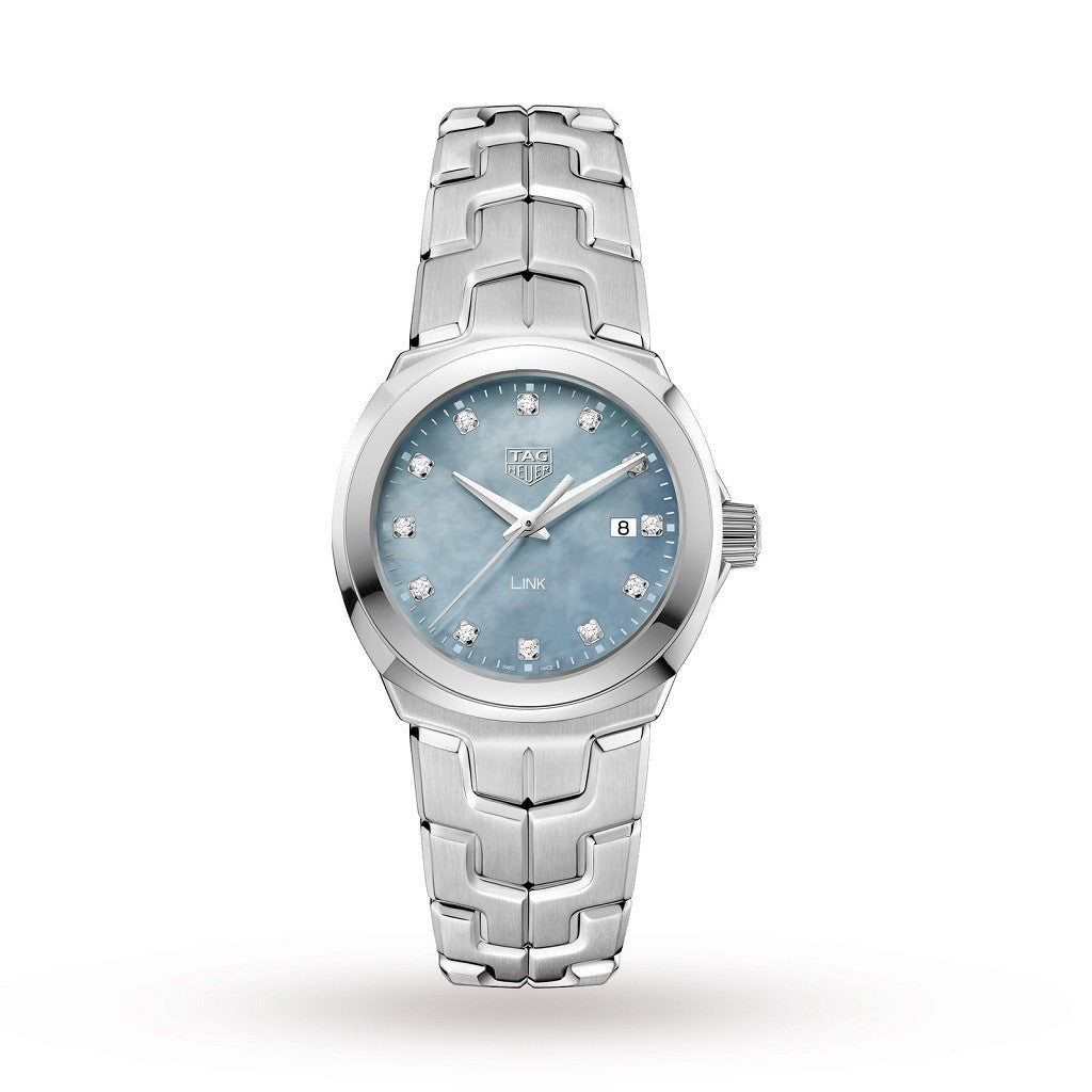 TAG HEUER Link Quartz Stainless Steel Mother-Of-Pearl Dial Ladies Watch WBC1313.BA0600