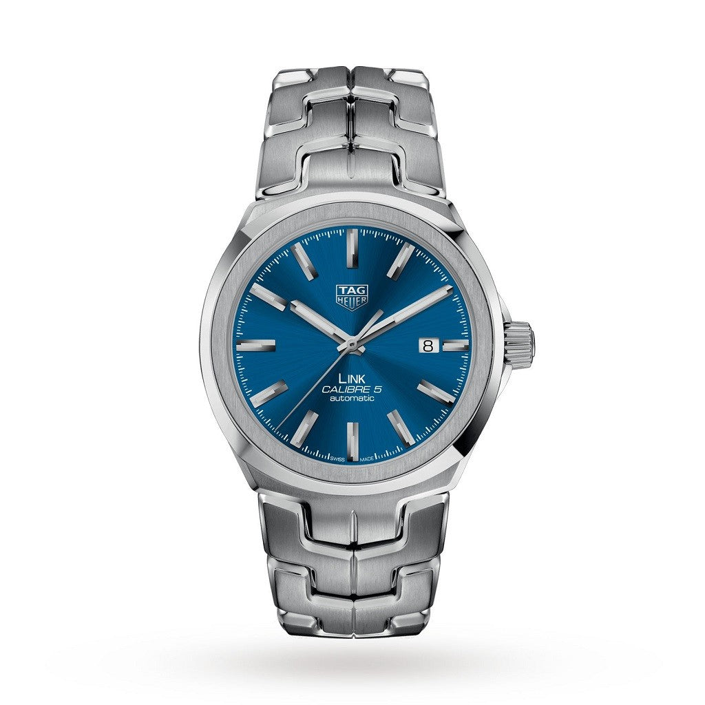 TAG HEUER Link Automatic Stainless Steel Blue Dial Mens Watch WBC2112.BA0603