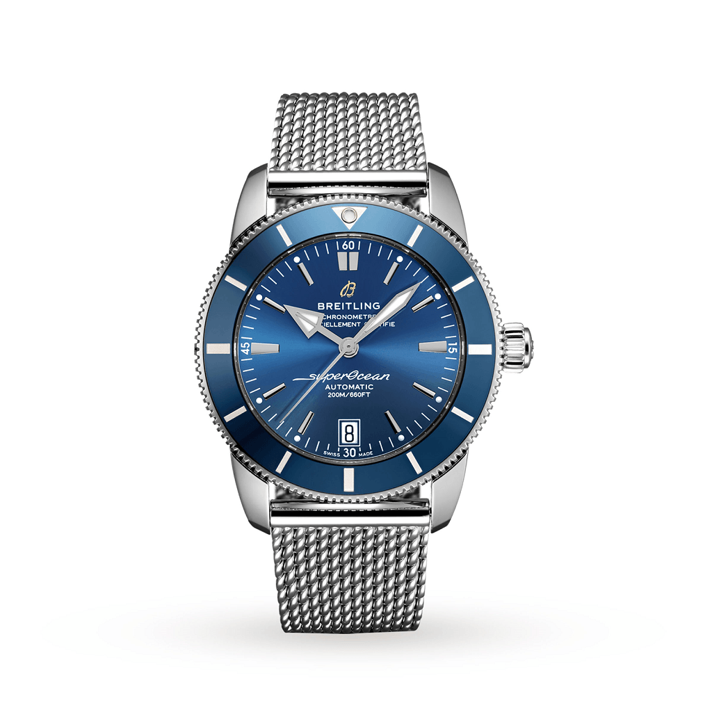 Breitling Superocean Ii 42mm Men's Stainless Steel Blue Watch AB2010161C1A1