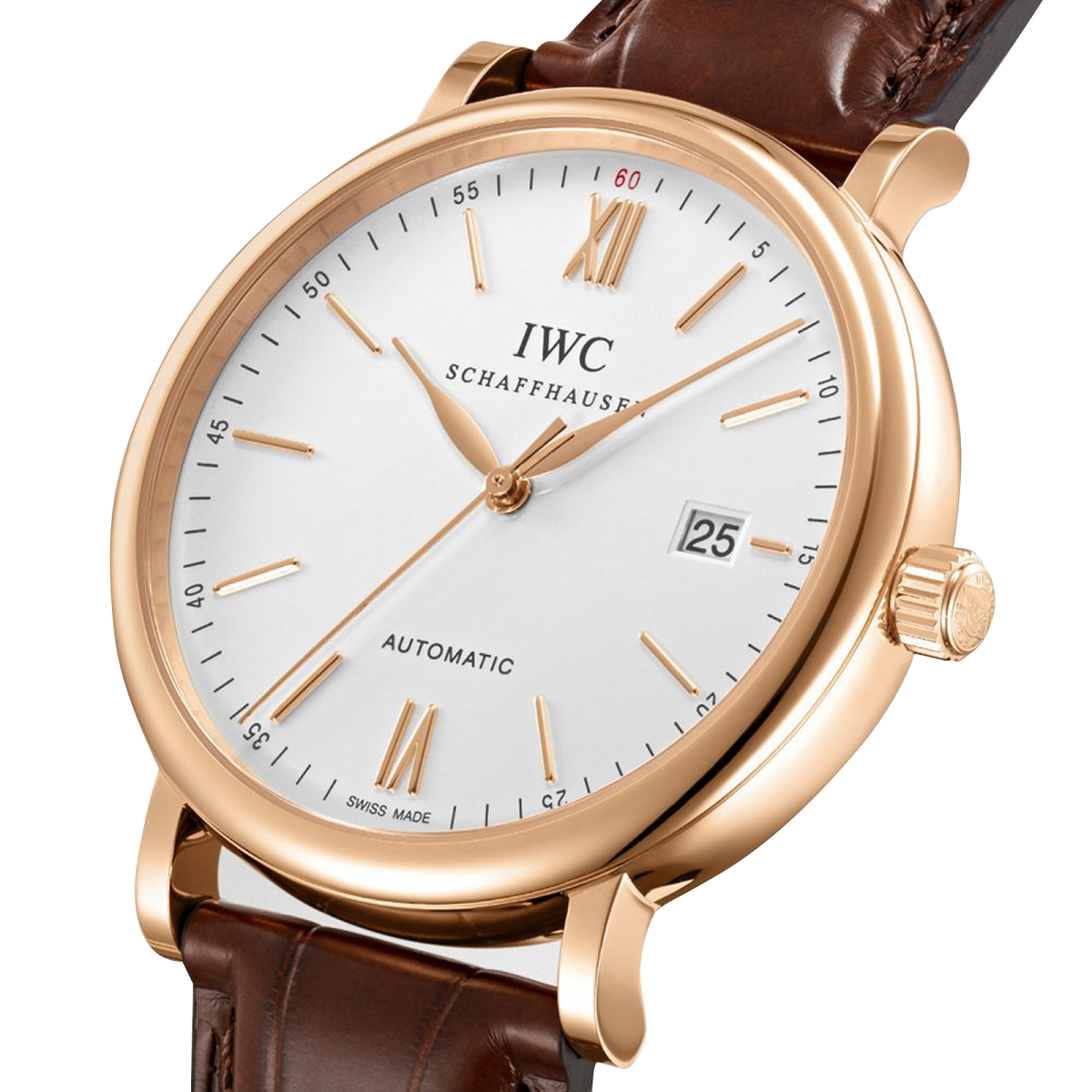 IWC Schaffhausen Portofino Automatic Rose Gold Mens Watch - IW356504