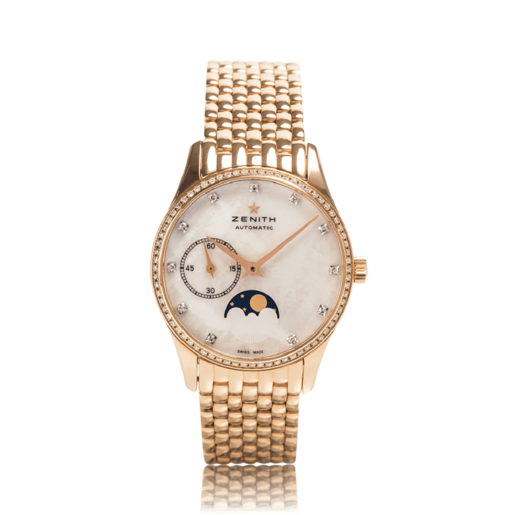 Zenith Elite Rose Gold Ultra Thin Moonphase Automatic Ladies Watch 22.2310.692/81.M2310