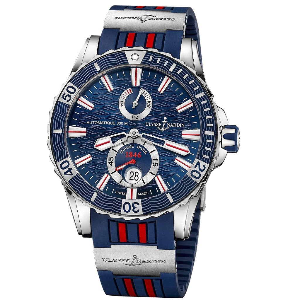 Ulysse Nardin Diver Automatic Stainless Steel Blue Dial Mens Watch 263-10-3R/93