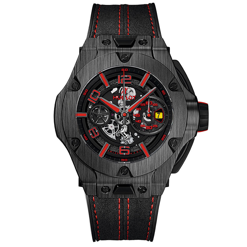HUBLOT Big Bang Ferrari Limited Edition Automatic Ceramic Black Dial Unisex Watch 402.QU.0113.WR