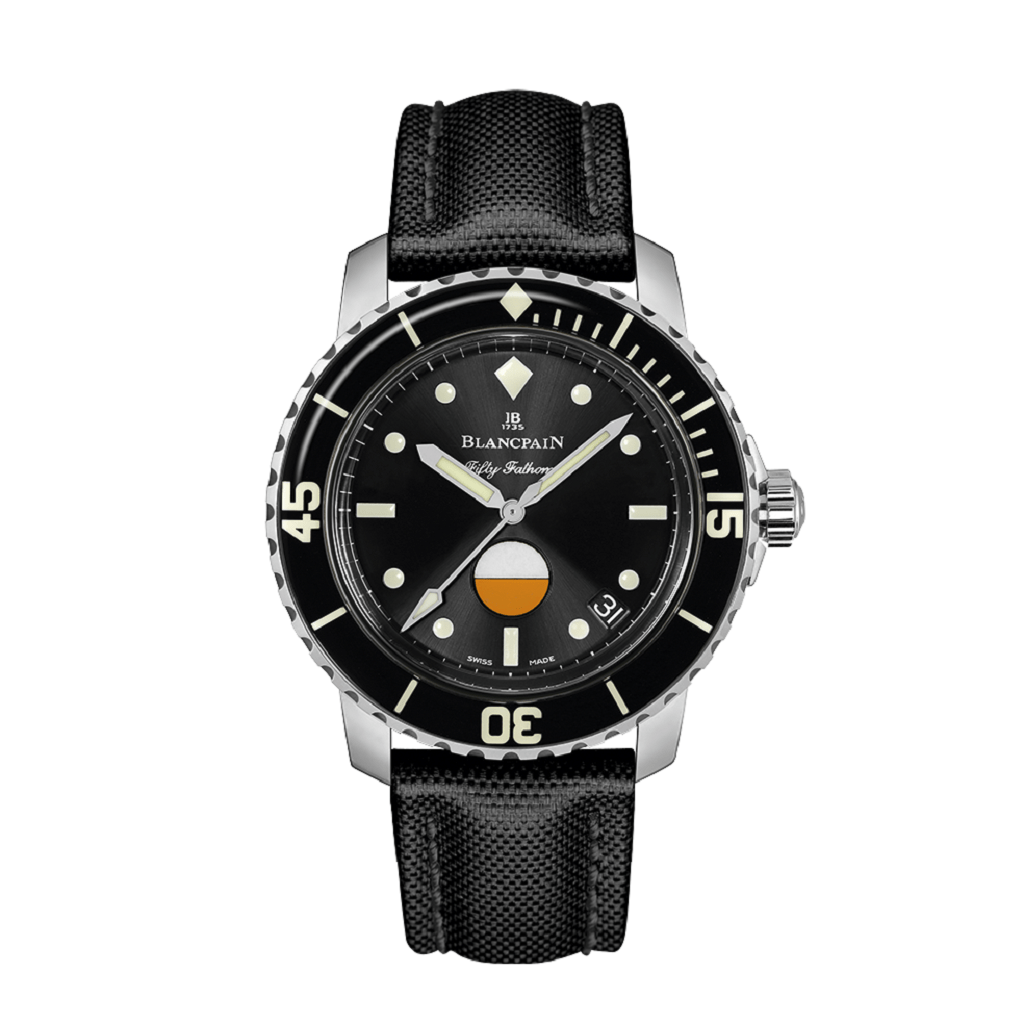 BLANCPAIN Fifty Fathoms Automatic Stainless Steel Black Dial Unisex Watch 5008 1130 52A