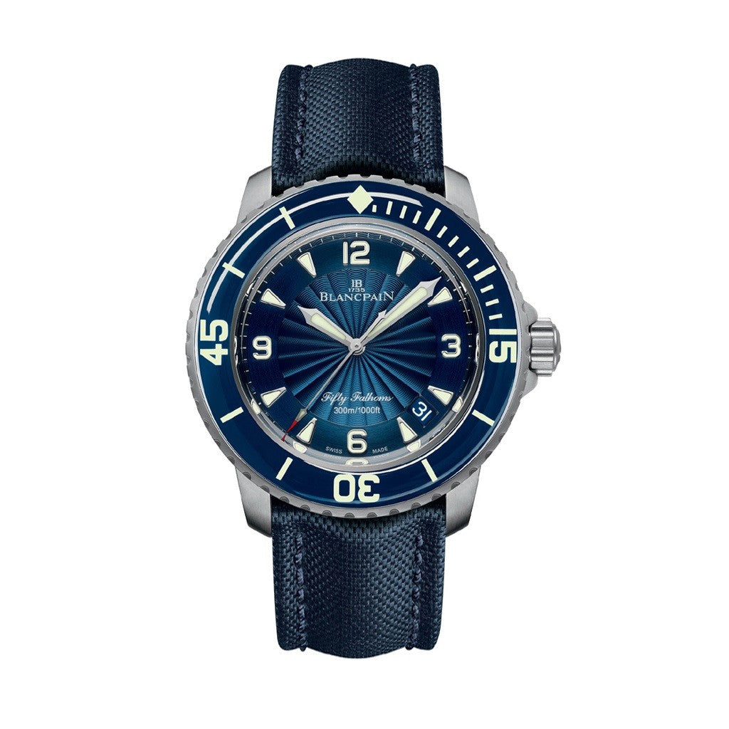 Blancpain Fifty Fathoms Steel Automatic Mens Watch 5015D-1140-52B