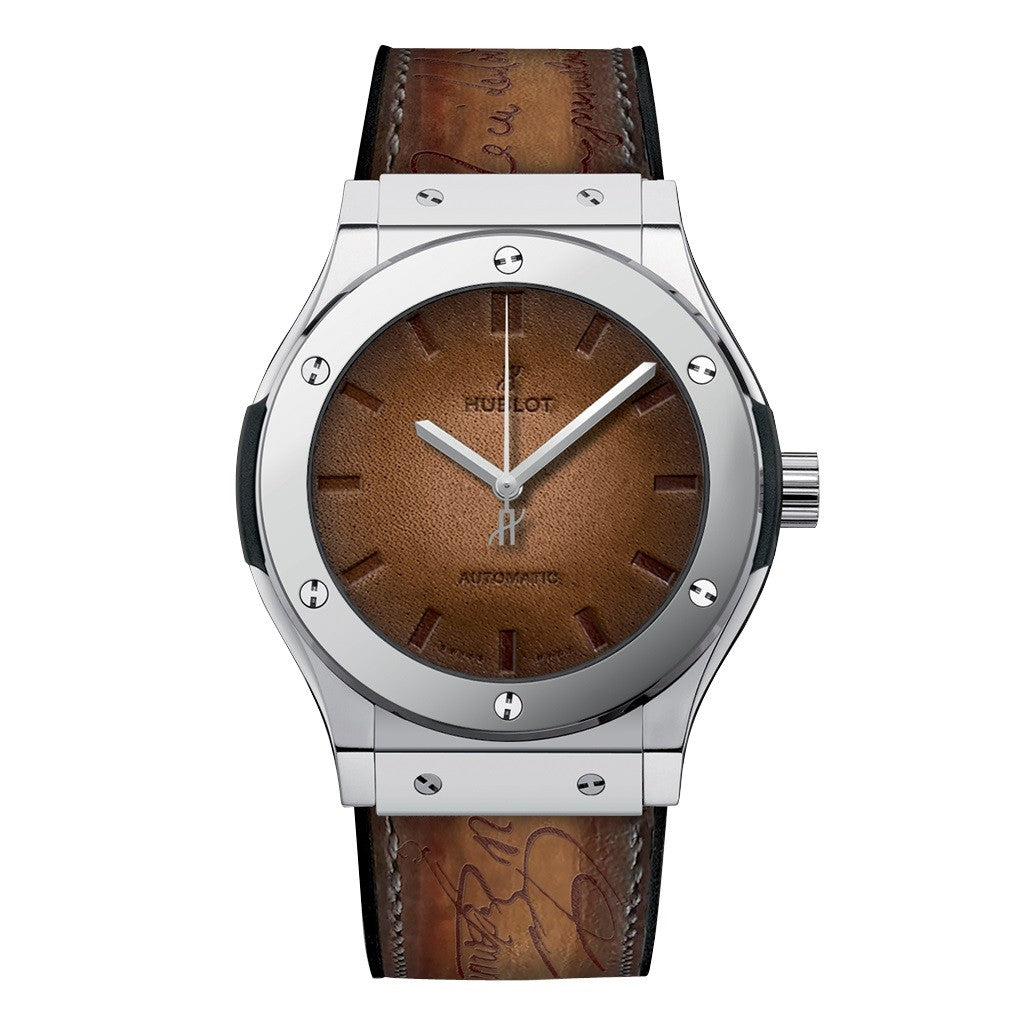 HUBLOT Classic Fusion Automatic 18K King Gold Brown Dial Unisex Watch 511.OX.0500.VR.BER16