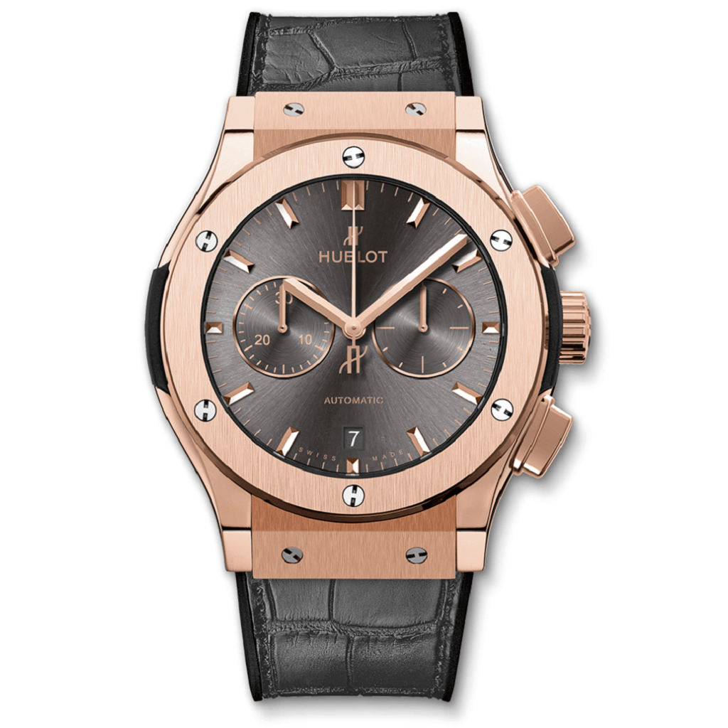 HUBLOT Classic Fusion Automatic Rose Gold Grey Dial Unisex Watch 541.OX.7080.LR