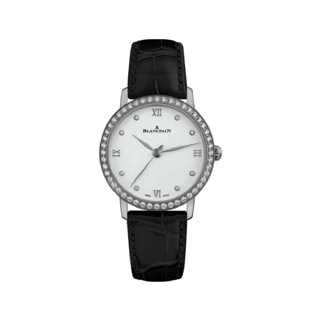 BLANCPAIN Women Manual Stainless Steel White Dial Ladies Watch 6104-4628-55A