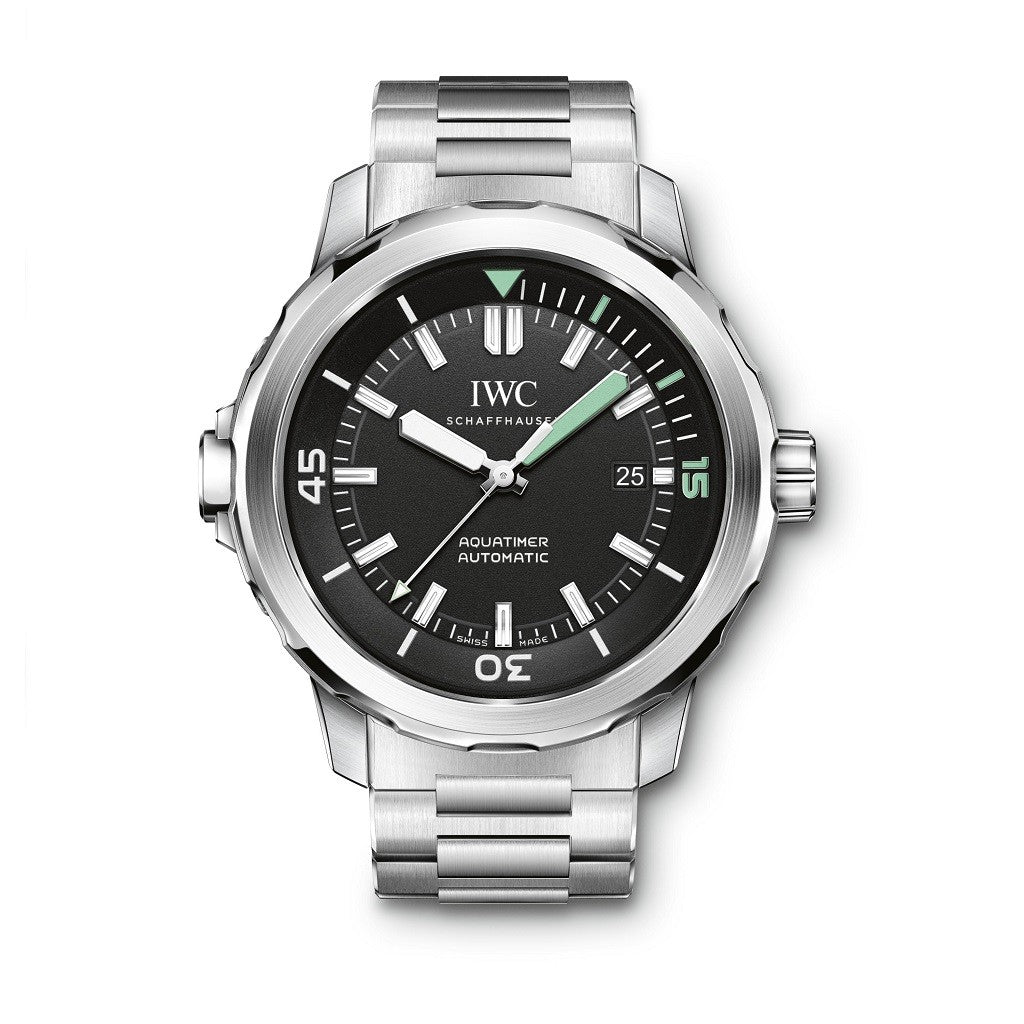 IWC Schaffhausen Aquatimer Black Automatic Mens Watch IW329002