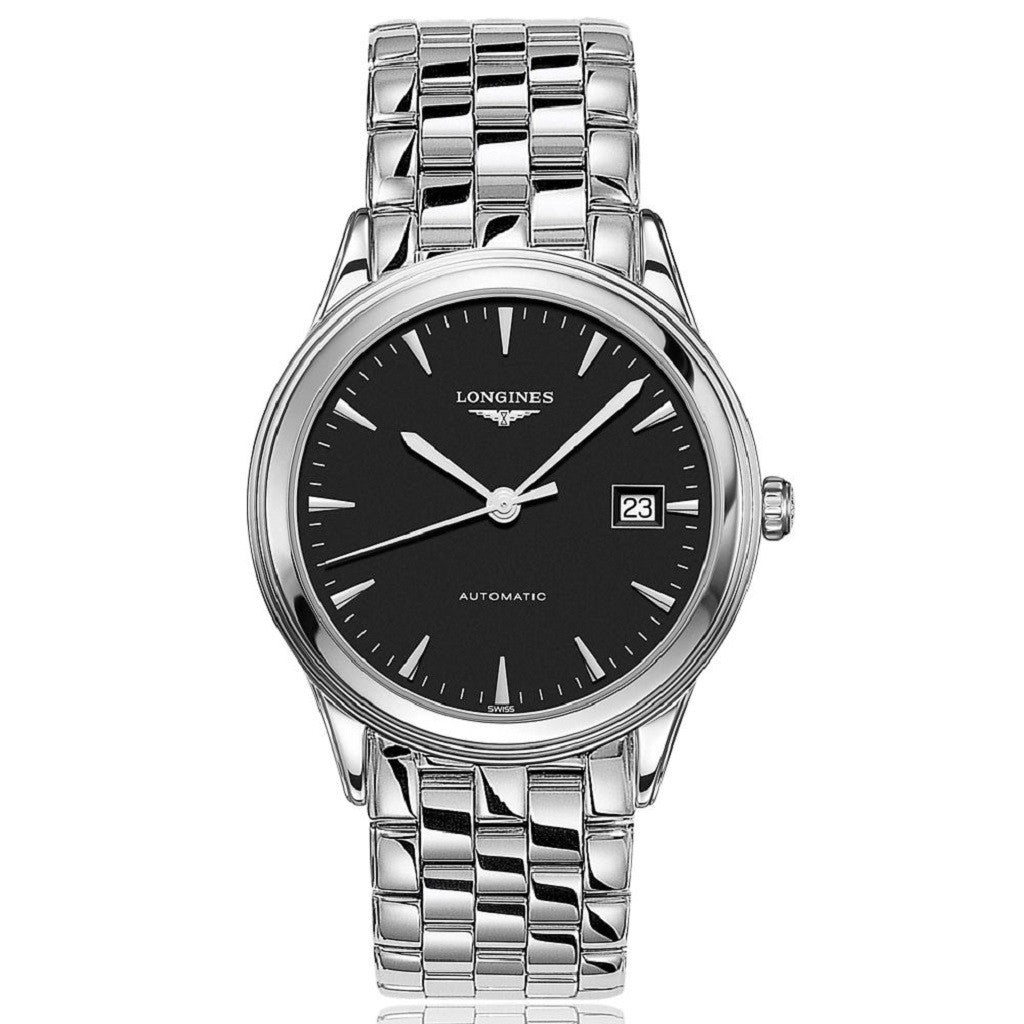 LONGINES Flagship Automatic Stainless Steel Black Dial Mens Watch L48744526