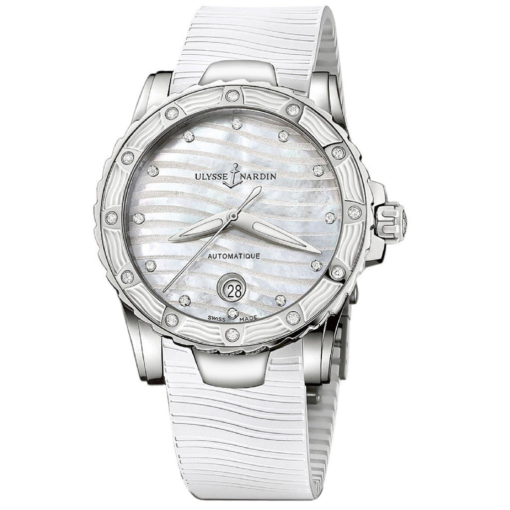 ULYSSE NARDIN Lady Marine Diver Mother of Pearl Dial Ladies Watch 8153-180E-3/10