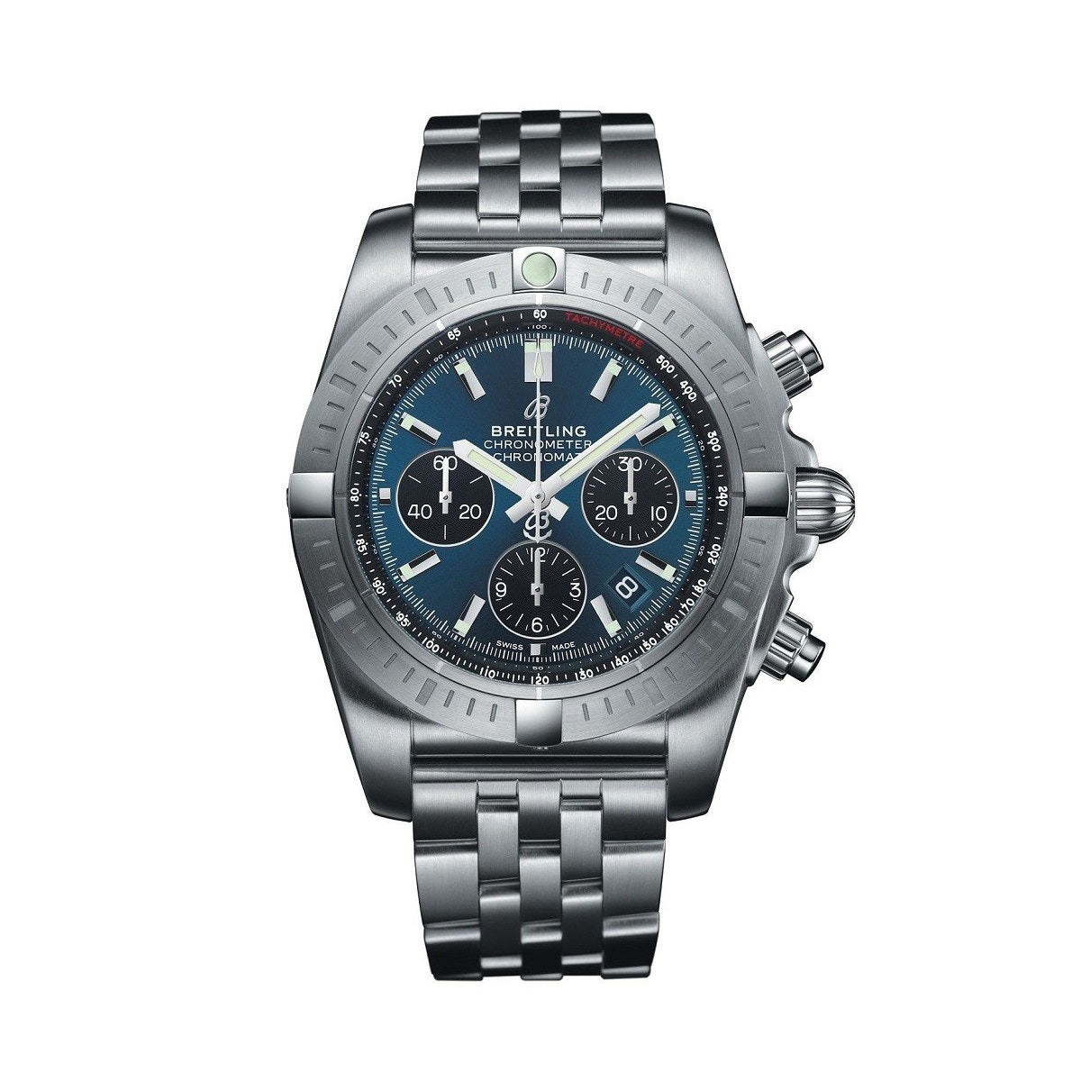 Breitling Chronomat B01 Men's Stainless Steel Bracelet Watch - AB0115101C1A1