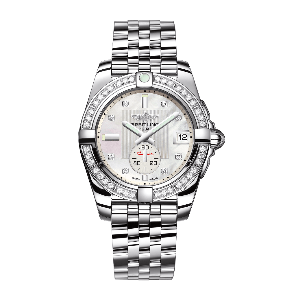 BREITLING Galactic 36mm Automatic Diamond Bezel Ladies Watch A3733053/A717 376A