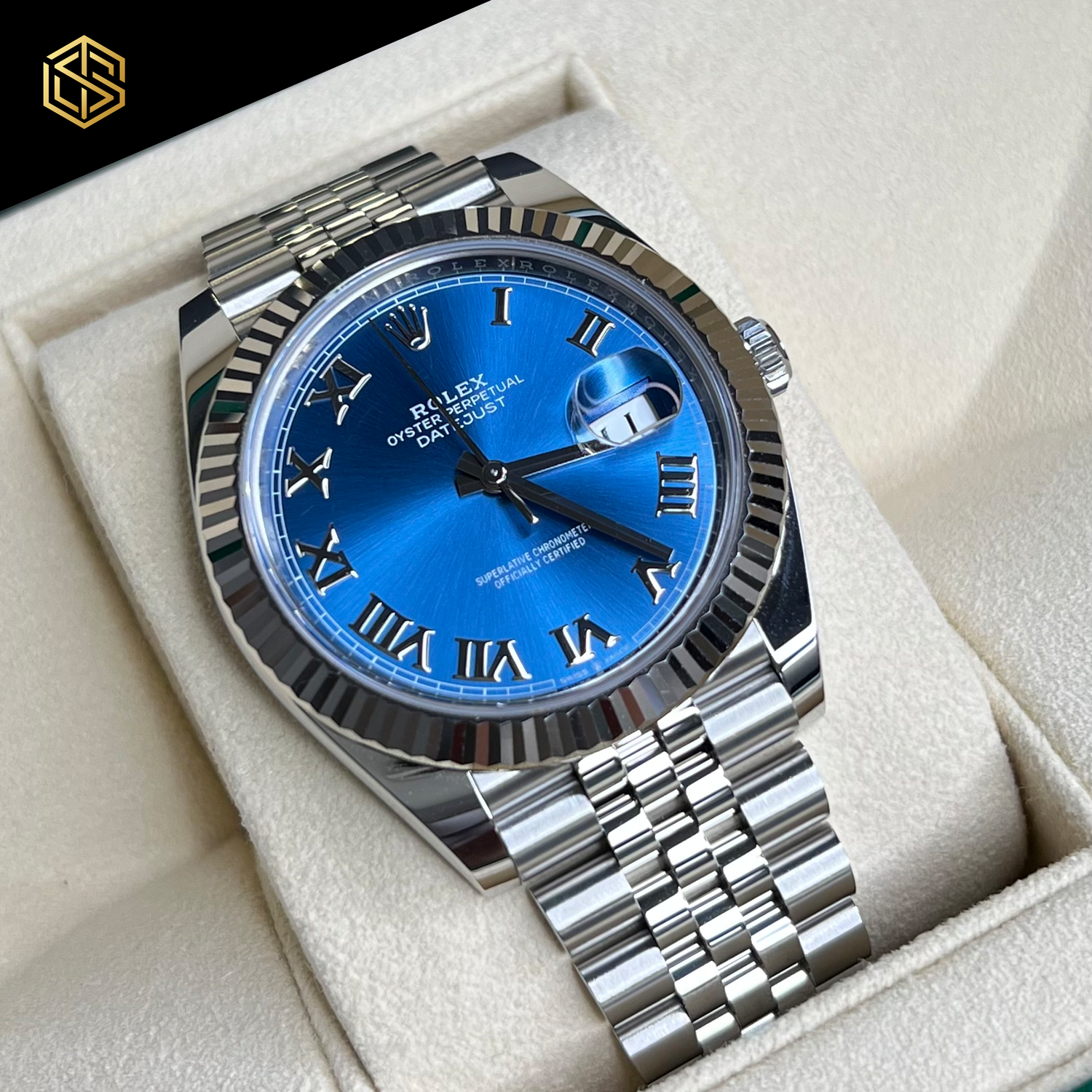 Rolex Datejust 41 126334 Azzurro Blue Dial Jubilee Feb 2022 Unworn