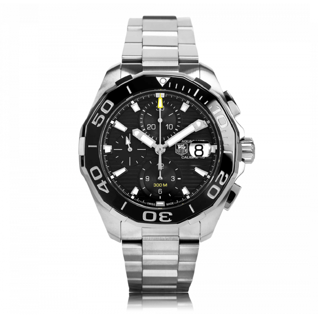 TAG HEUER Aquaracer Automatic Stainless Steel Black Dial Mens Watch CAY211A.BA0927