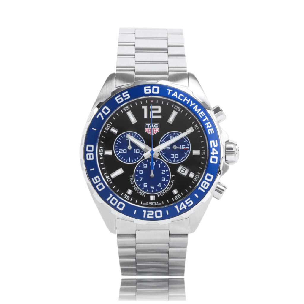 TAG HEUER F1 Quartz Stainless Steel Blue Dial TWG Exclusive Mens Watch CAZ101A.BA0842 - SwissTimepieces