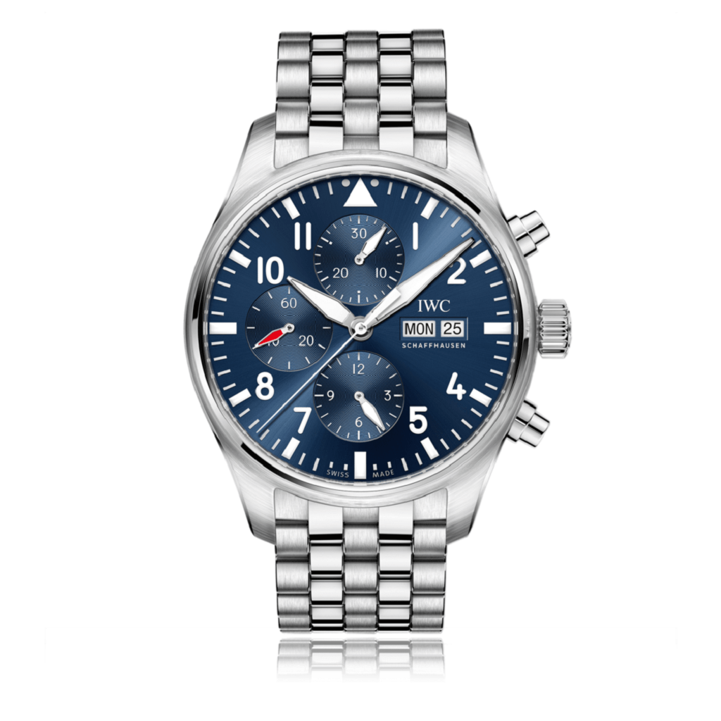 IWC Schaffhausen Pilot Automatic Stainless Steel Blue Dial Gents Watch IW377717