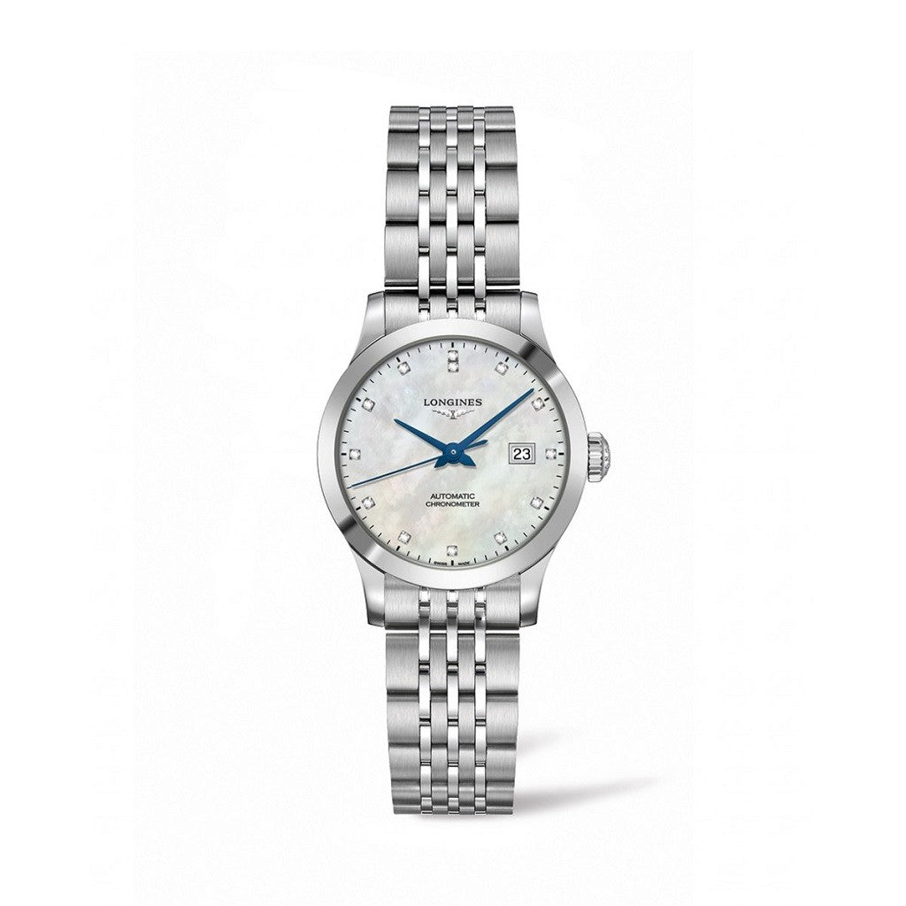 Longines Record Ladies Mother Of Pearl 30mm Watch L23214876