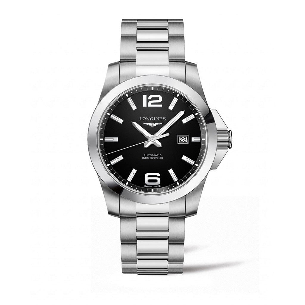 Longines Conquest Black Dial Automatic Men's Watch L37784586