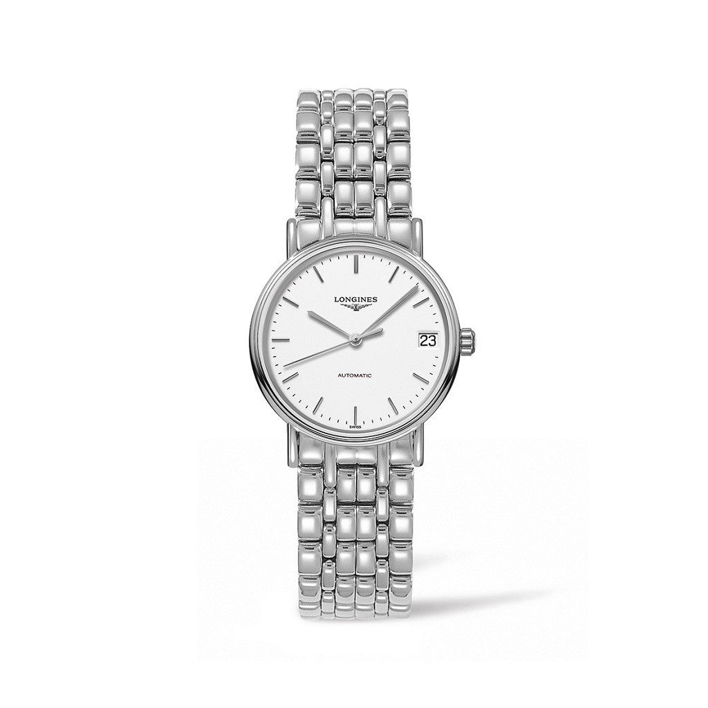 Longines Presence Automatic Stainless Steel White Dial Ladies Watch L43224126