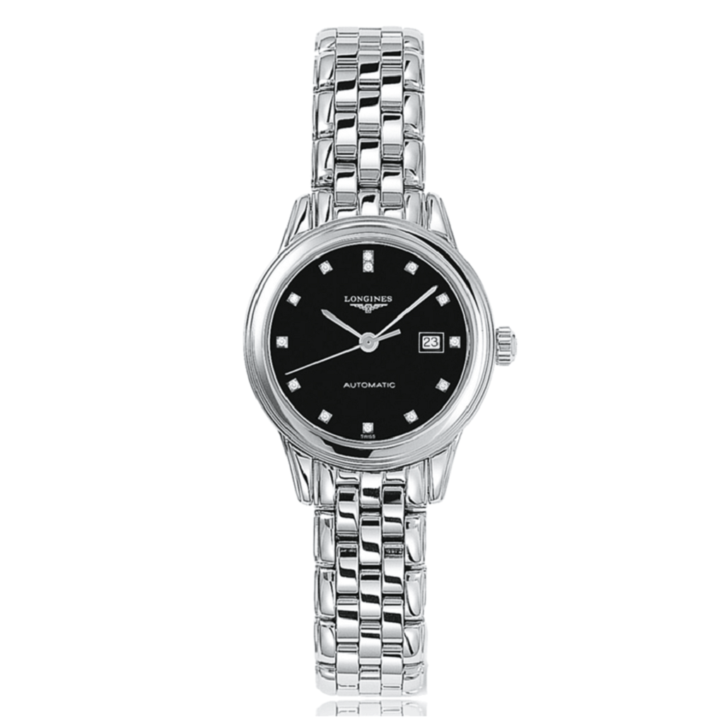 LONGINES Flagship Automatic Stainless Steel Black Dial Ladies Watch L43744576