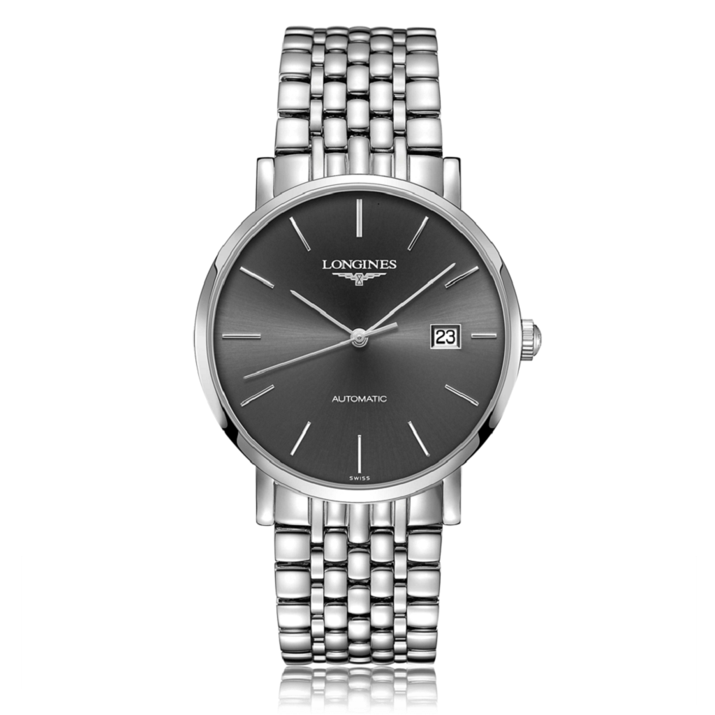 LONGINES Elegant Collection Automatic Stainless Steel Grey Dial Mens Watch L49104726