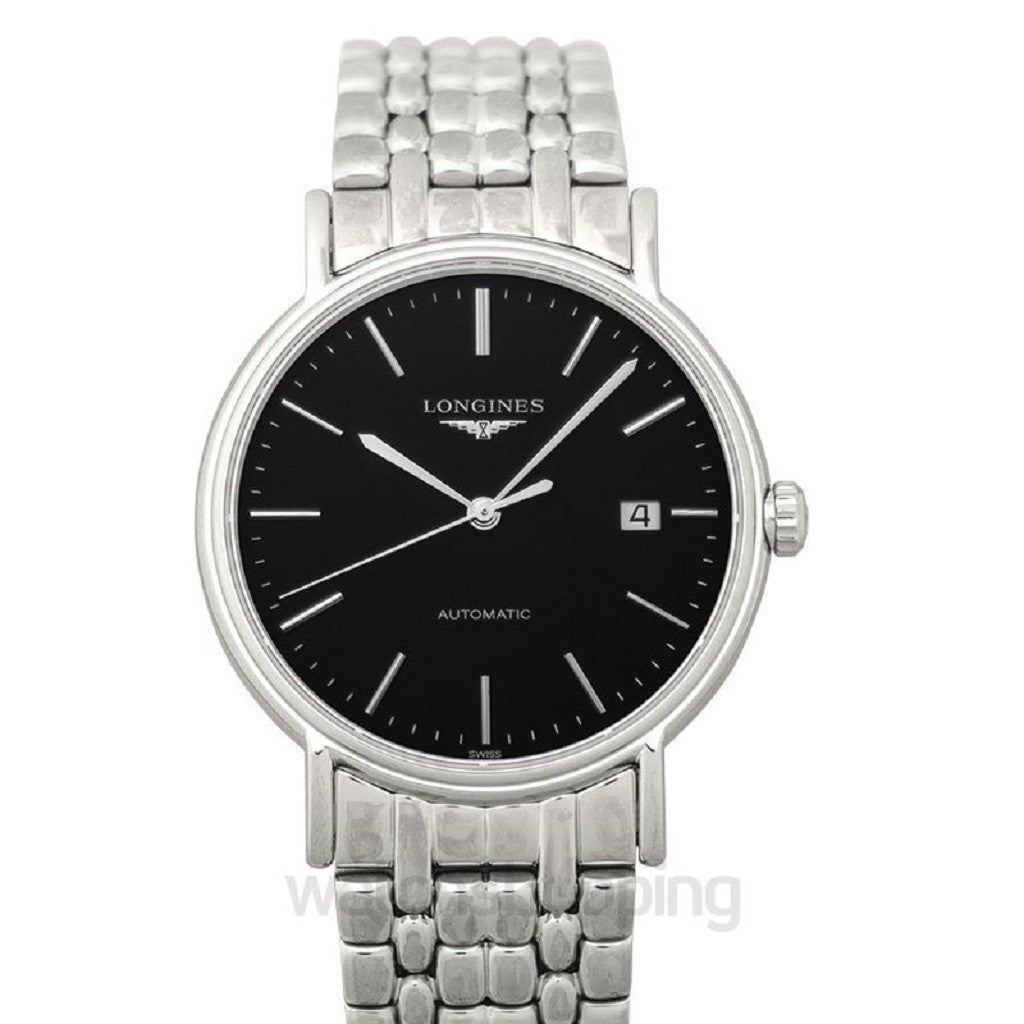 Longines Presence Black Dial Stainless Steel Automatic Men's Watch L49214526