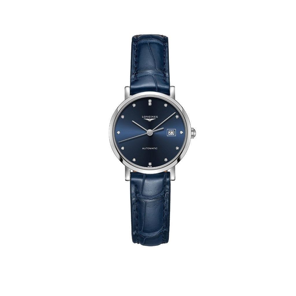 Longines Elegant Automatic Stainless Steel Blue Dial Mens Watch L43104972