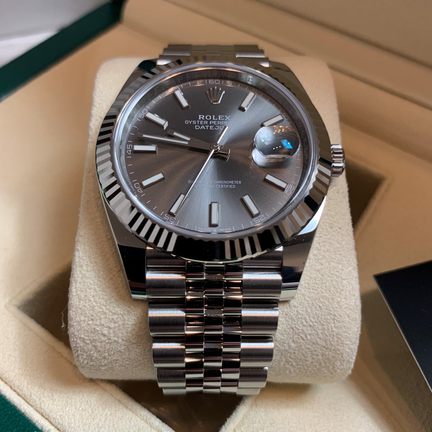 Rolex Datejust 41 126334 Rhodium Dial Watch Brand New