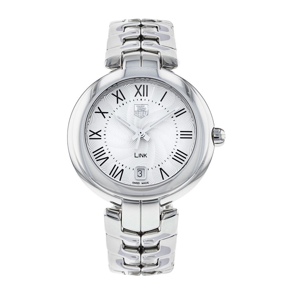 Tag Heuer Link Silver Guilloche Dial Stainless Steel Ladies Watch WAT1314.BA0956