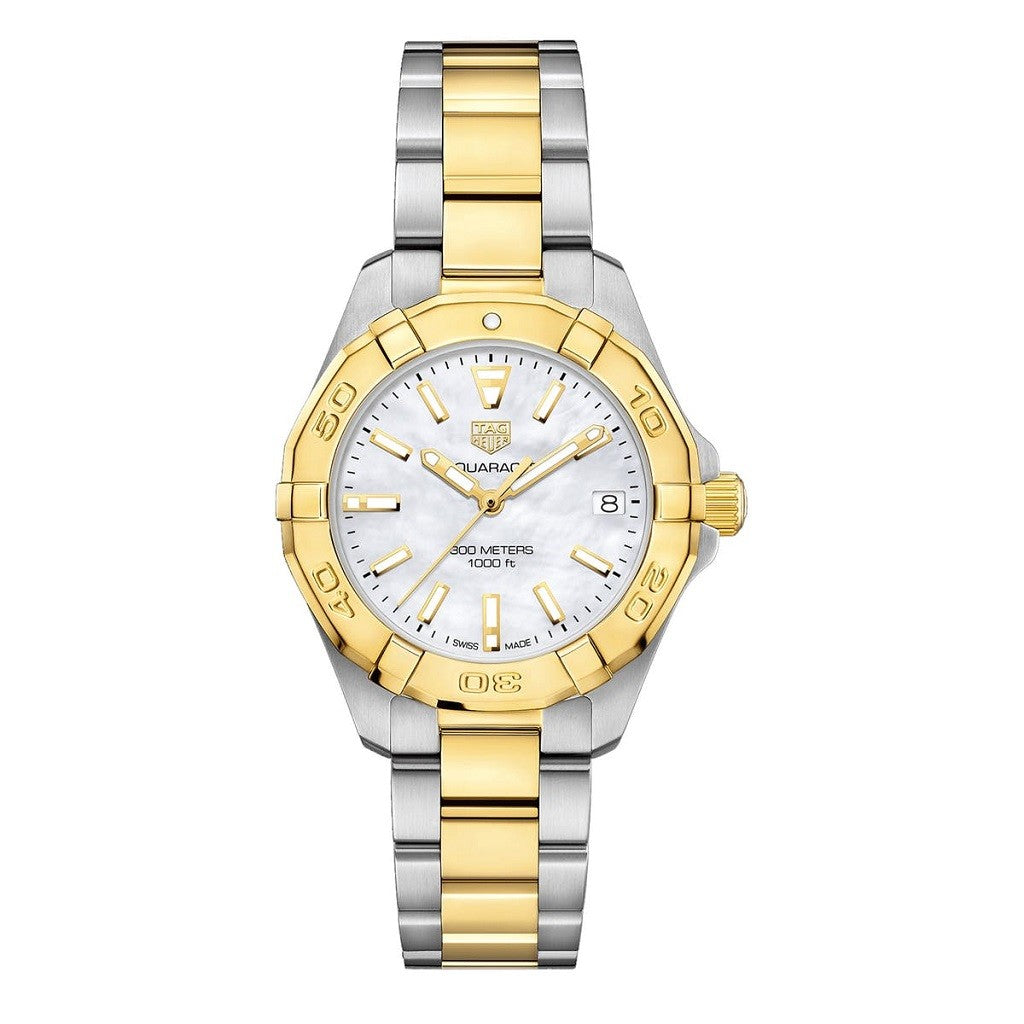 TAG Heuer Aquaracer Gold Plated and Stainless Steel Ladies Watch WBD1320.BB0320