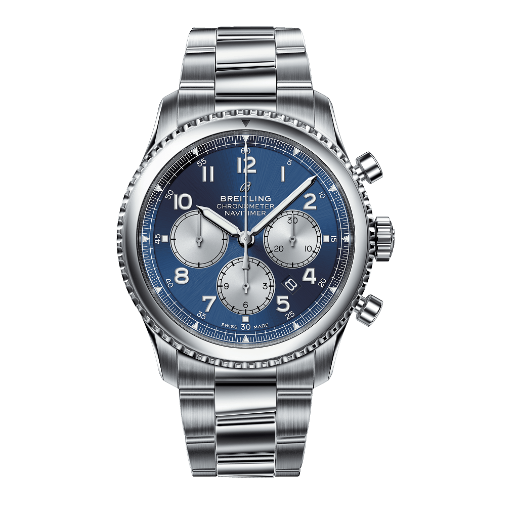 Breitling Navitimer 8 Automatic Dial Mens Blue Dial 43mm Watch AB0117131C1A1