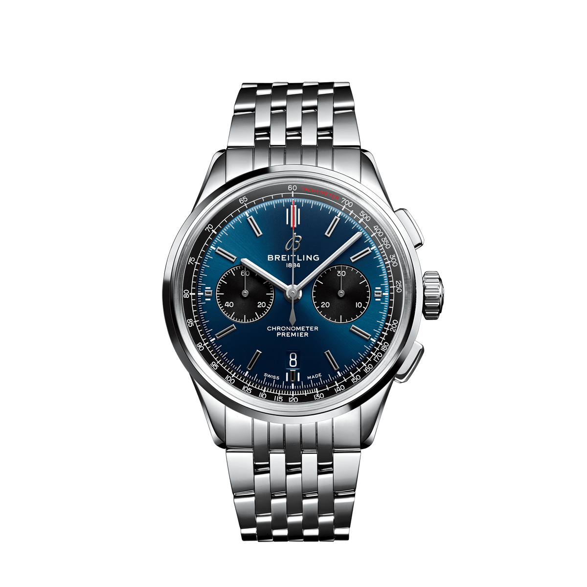 Breitling Premier B01 Chronograph 42MM - Stainless Steel - Blue - AB0118221C1A1