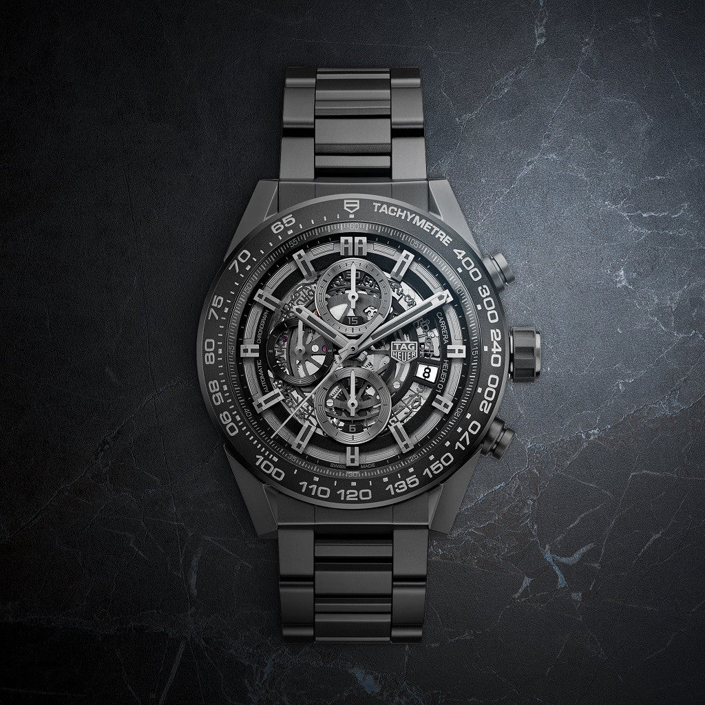 TAG Heuer Carrera Men's Ceramic Bracelet Watch CAR2A91BH0742