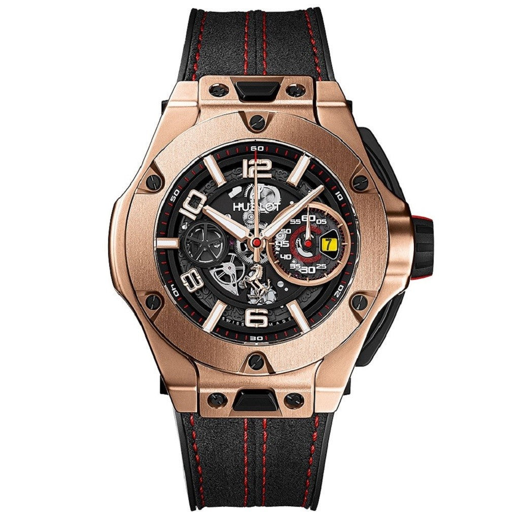 HUBLOT Big Bang Ferrari Automatic Rose Gold Black Dial Unisex Watch 402.OX.0138.WR