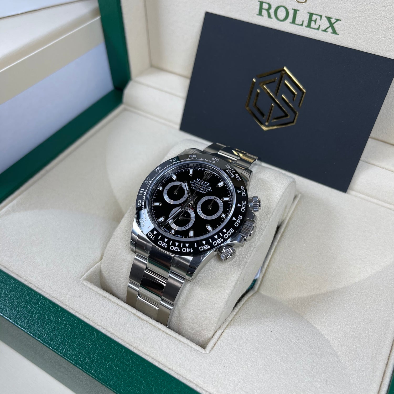 Rolex Cosmograph Daytona Ceramic Black Dial 116500LN 2021 Full Stickers Brand New Watch