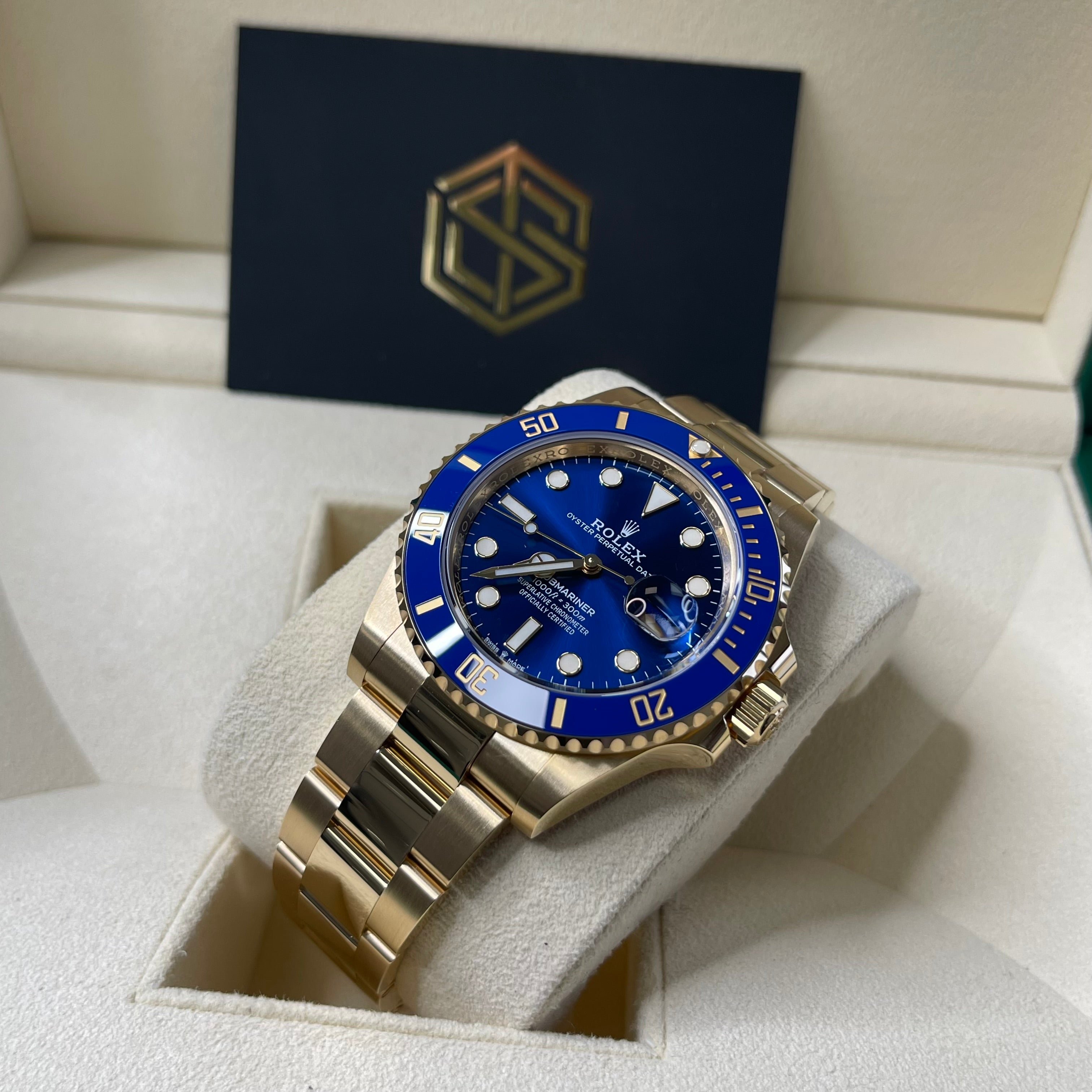 Rolex submariner 2021 blue gold new arrivals