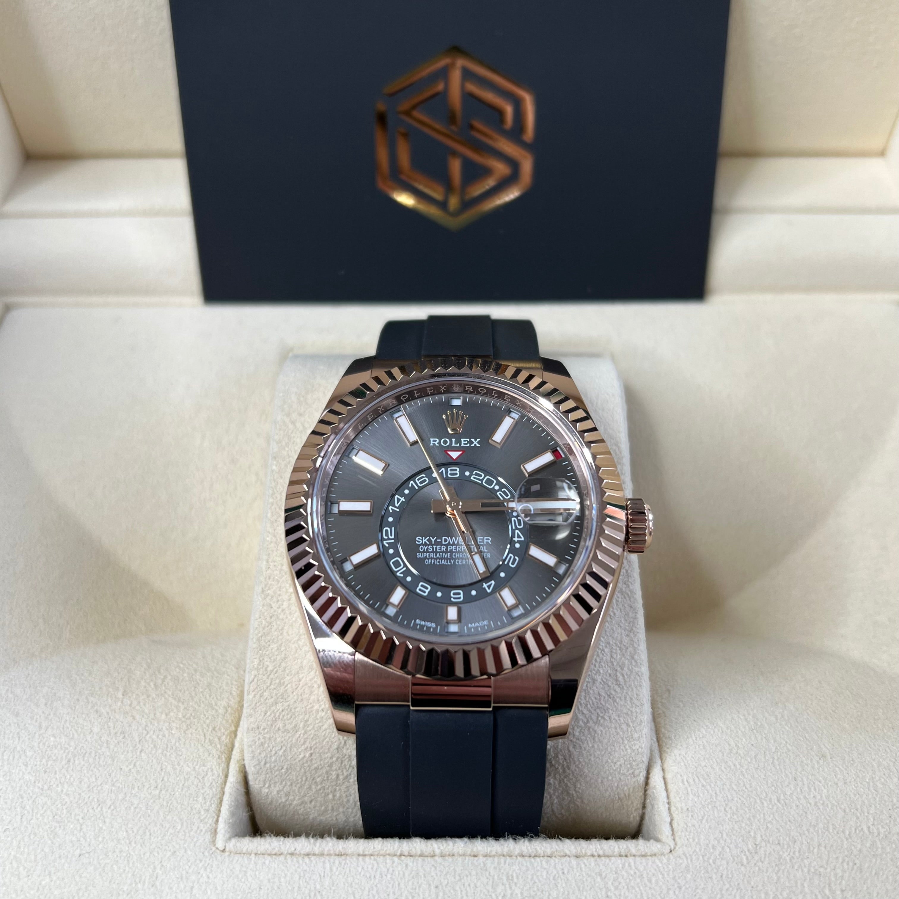 Sky dweller sales rhodium dial