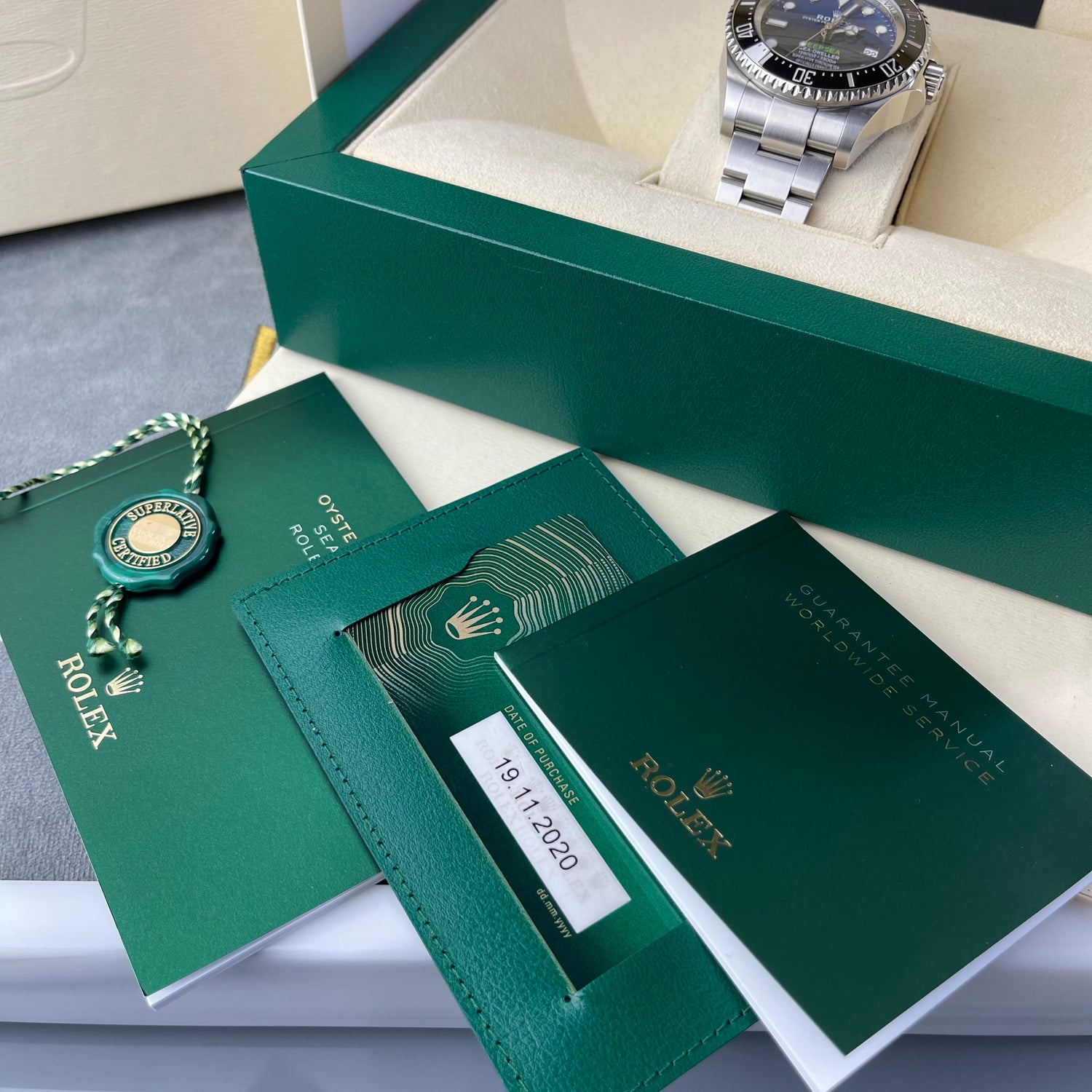 Rolex DeepSea James Cameron 126660 2020 Mint Condition Full Set Watch