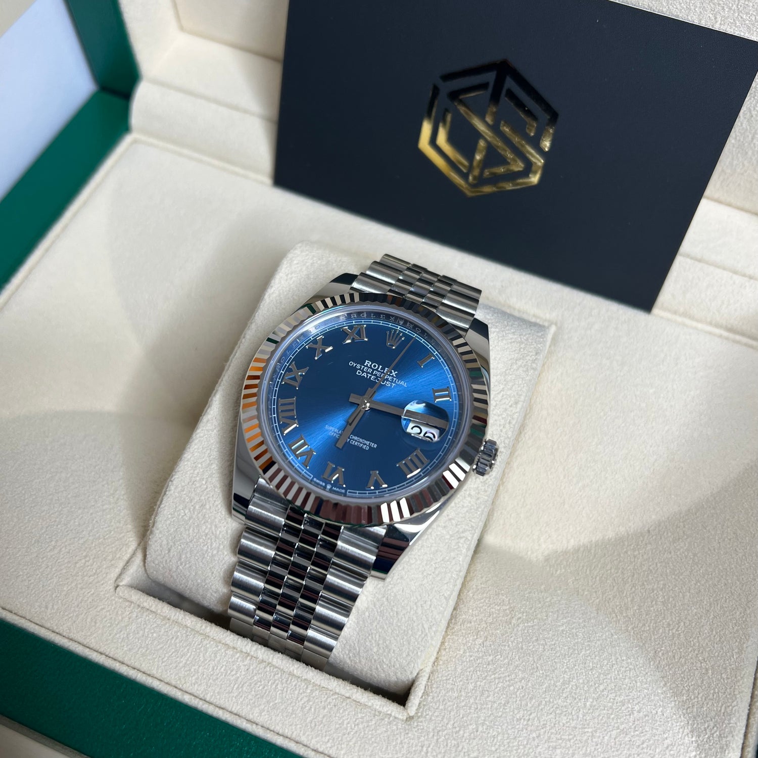 Rolex Datejust 41 126334 Azzurro Blue Dial Jubilee 2022 Unworn Full Se ...