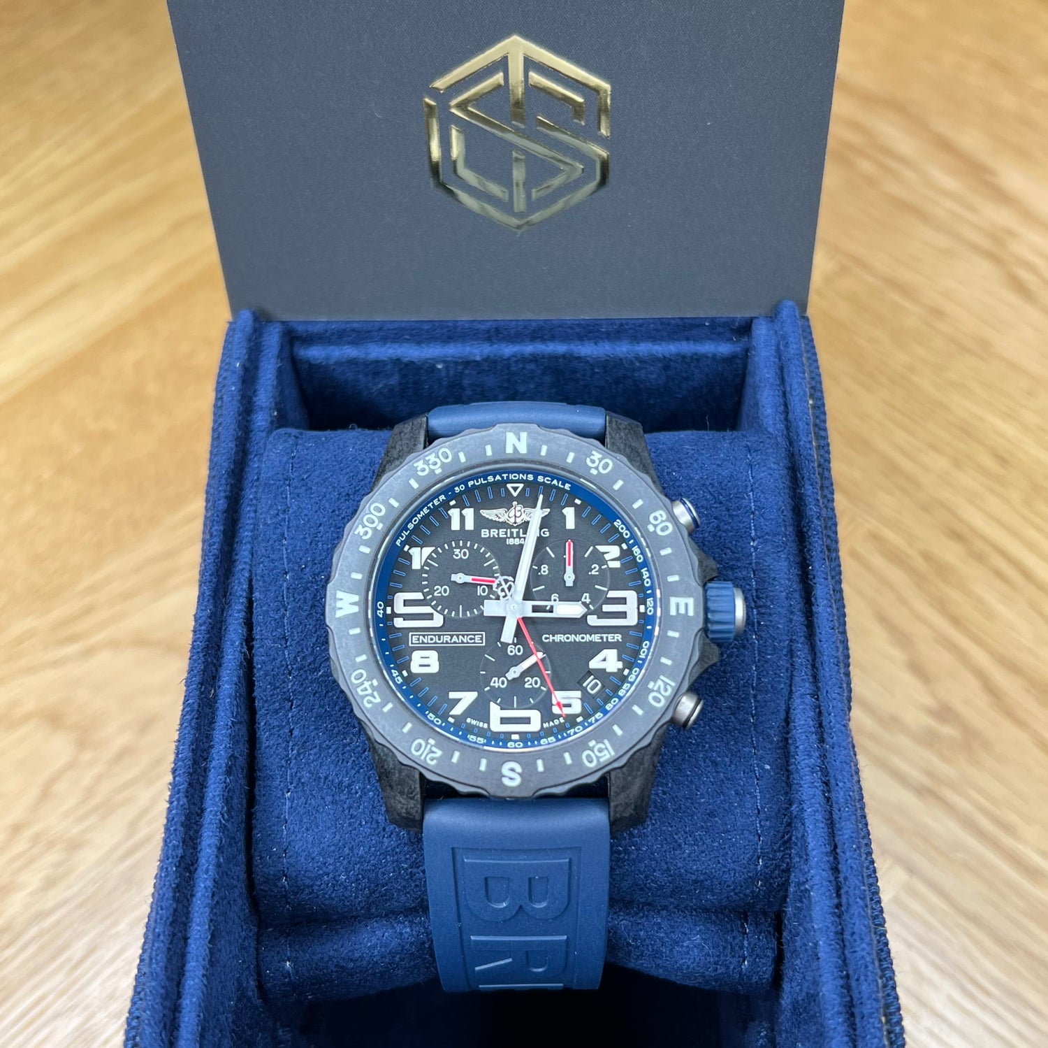 Breitling Endurance Pro X82310 Black Blue 44mm 2021 Full Set Watch