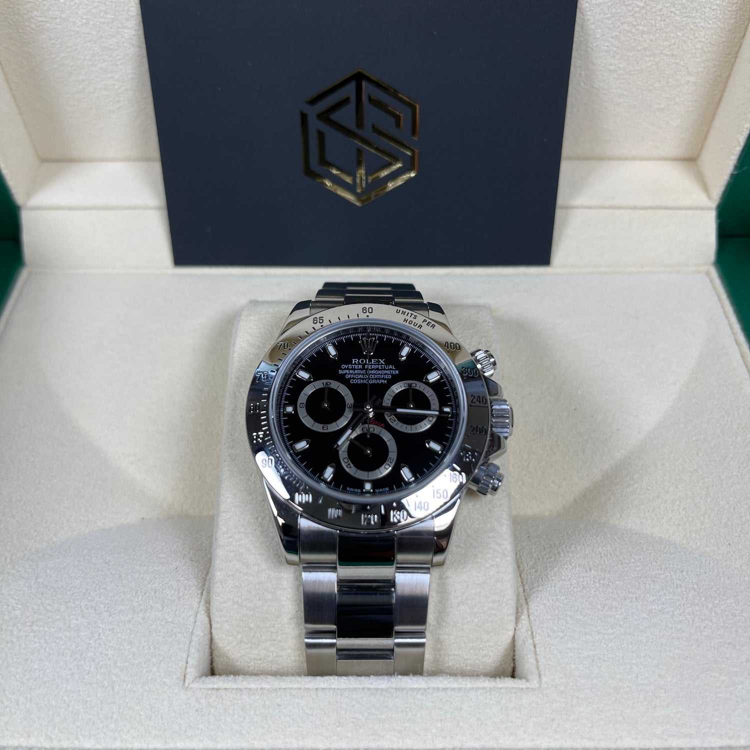 Rolex Cosmograph Daytona 116520 Black Dial 2012 Full Set Watch