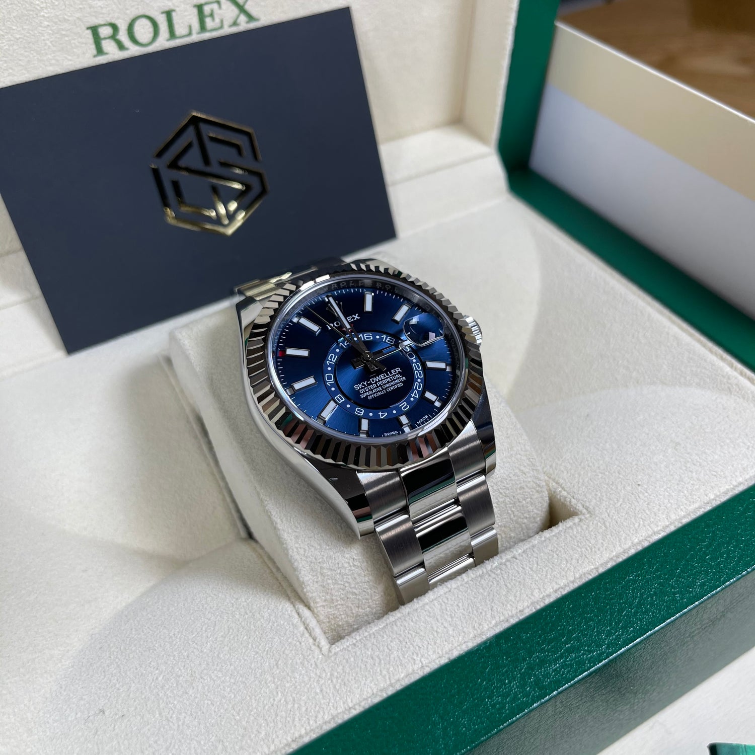 Rolex Sky-Dweller Blue Dial 326934 Unworn September 2021 Watch