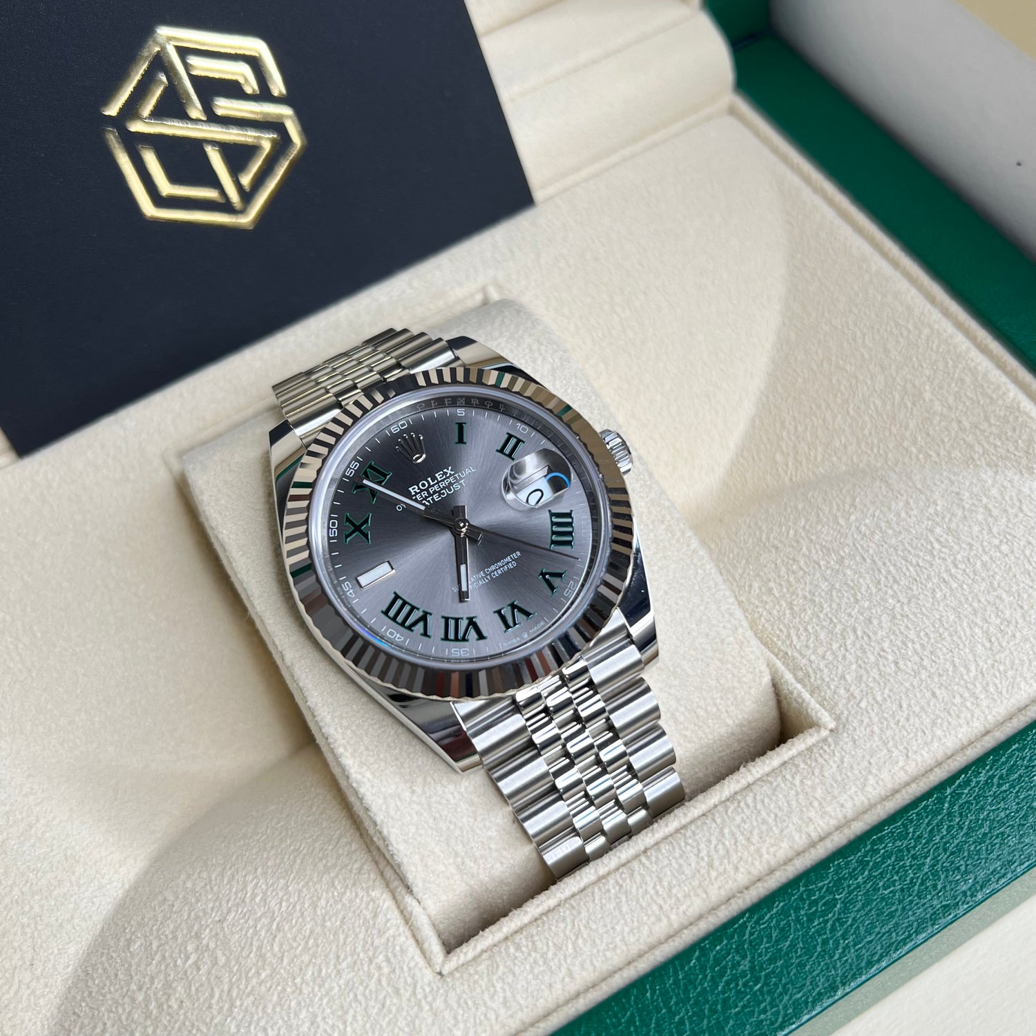 Rolex Datejust 41 126334 Wimbledon Dial Jubilee August 2022 Unworn ...