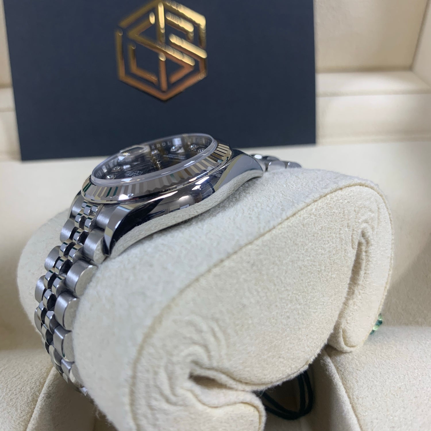 Rolex Lady-Datejust 279174 28mm Grey Diamond Dial Jubilee 2019 Watch