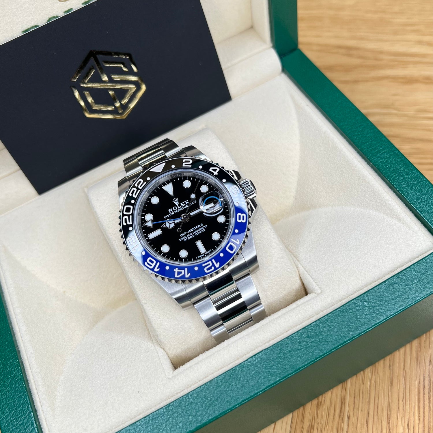 Rolex 116710BLNR GMT-Master II 'Batman' Oyster 2016 Full Set Watch - SwissTimepieces